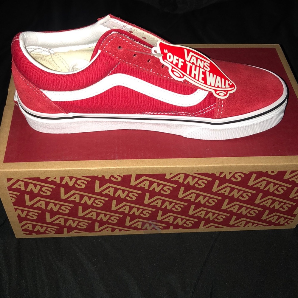 Red old school vans